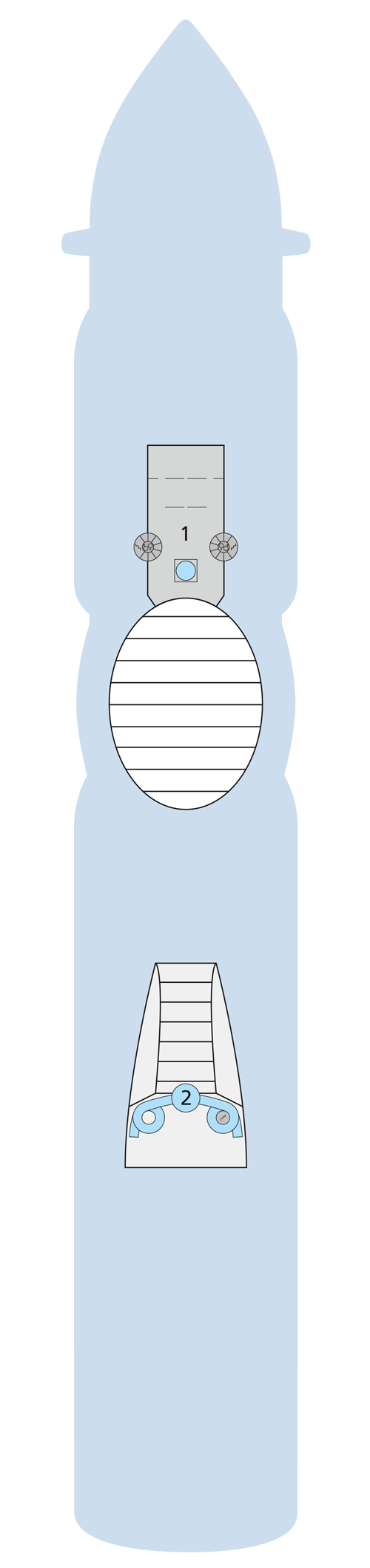 AIDAperla - Deck 18 - Deckplan mit Kabinen